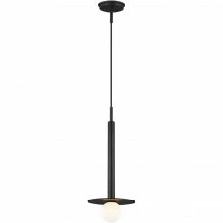 Generation Lighting Pendants Nodes Short Pendant | Midnight Black