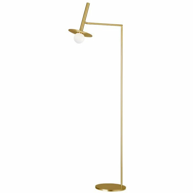 Generation Lighting Nodes Floor Lamp | Burnished Brass