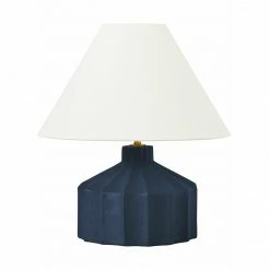 Generation Lighting Veneto Table Lamp | Matte Medium Blue Wash