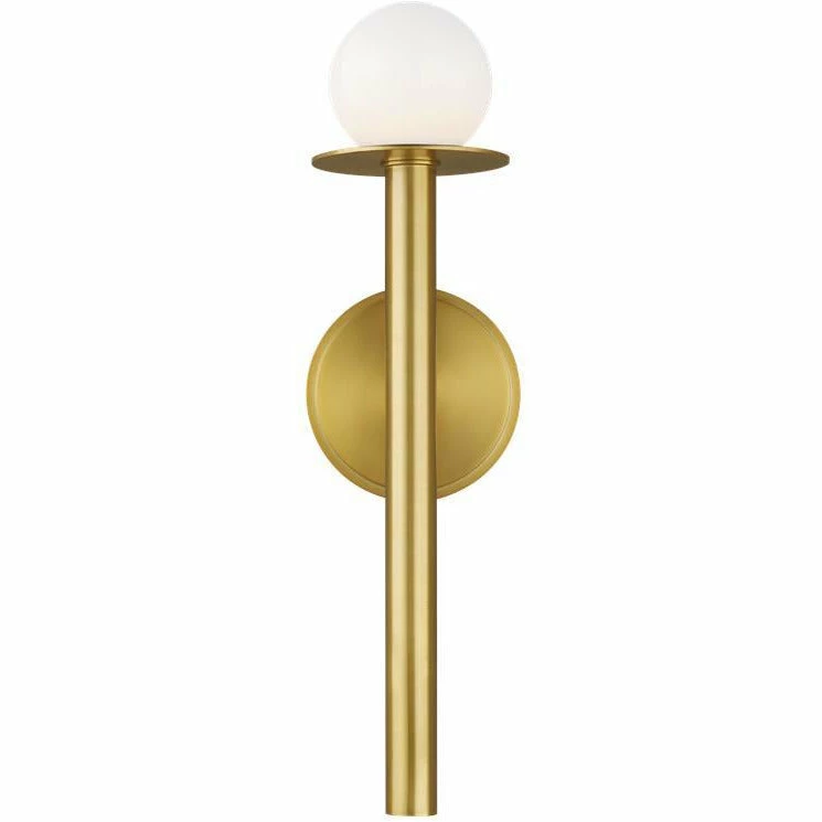 Generation Lighting Nodes Wall Sconce | Burnished Brass Wall Sconces
