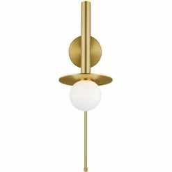 Generation Lighting Nodes Pivot Wall Sconce | Burnished Brass Wall Sconces