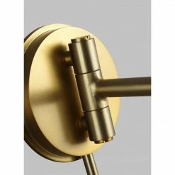Generation Lighting Nodes Pivot Wall Sconce | Burnished Brass Wall Sconces