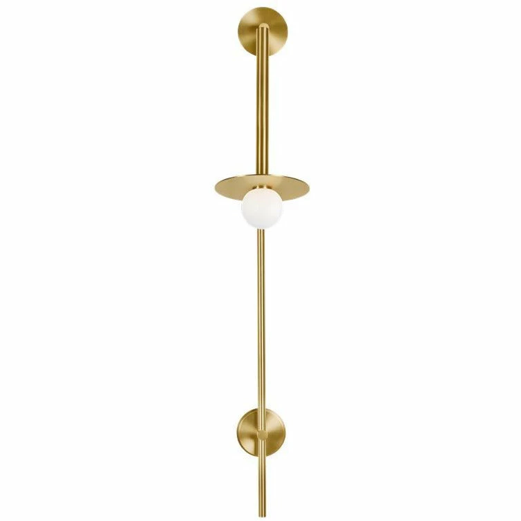 Generation Lighting Nodes Large Pivot Wall Sconce | Burnished Brass Wall Sconces