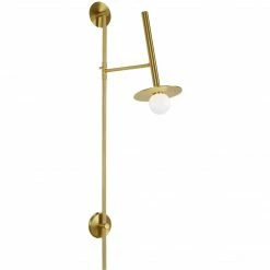 Generation Lighting Nodes Large Pivot Wall Sconce | Burnished Brass Wall Sconces