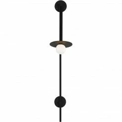 Generation Lighting Nodes Large Pivot Wall Sconce | Midnight Black Wall Sconces