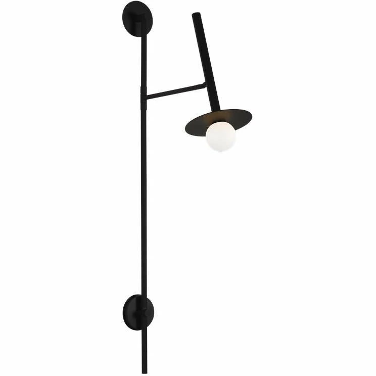 Generation Lighting Nodes Large Pivot Wall Sconce | Midnight Black Wall Sconces