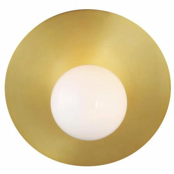 Generation Lighting Wall Sconces Nodes Angled Wall Sconce | Burnished Brass