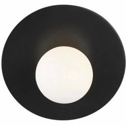 Generation Lighting Wall Sconces Nodes Angled Wall Sconce | Midnight Black
