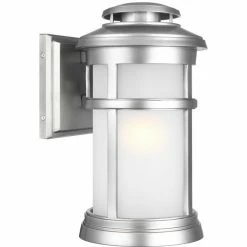 Generation Lighting Newport 13" Wall Lantern | Brushed Steel
