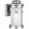 Generation Lighting Outdoor Lighting Newport 16" Wall Lantern | Brushed Steel