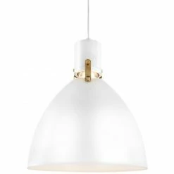 Generation Lighting Brynne LED Pendant | White