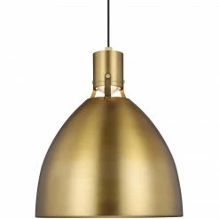 Generation Lighting Brynne LED Pendant | Brushed Brass