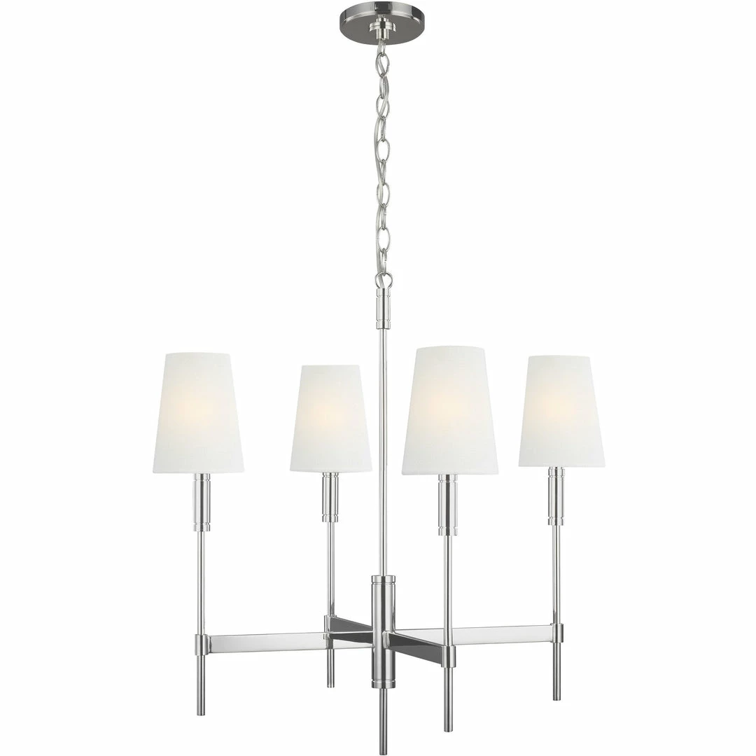 Generation Lighting Beckham Classic Chandelier | Medium Polished Nickel