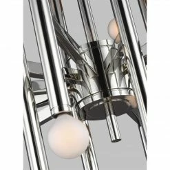Generation Lighting Beckham Modern Chandelier | Medium Polished Nickel