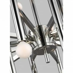 Generation Lighting Pendants Beckham Modern Chandelier | Large Polished Nickel