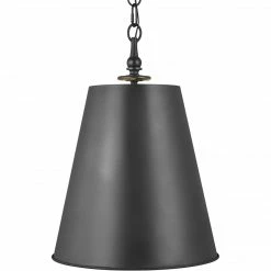 Generation Lighting Capri Tall Pendant | Aged Iron