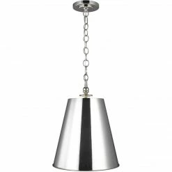 Generation Lighting Capri Tall Pendant | Polished Nickel