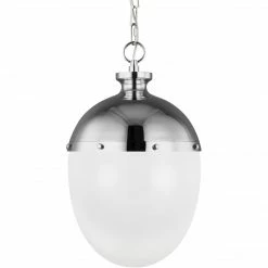 Generation Lighting Aubry 13.25" Pendant | Polished Nickel