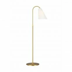Generation Lighting Signoret Task Floor Lamp | Burnished Brass