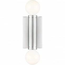 Generation Lighting Beckham Double Wall Sconce | Polished Nickel
