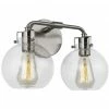 Generation Lighting Clara 2-Light Vanity/Wall Sconce | Satin Nickel