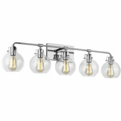 Generation Lighting Clara 5-Light Vanity | Chrome