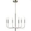 Generation Lighting Pendants Brianna 6-Light Chandelier | Polished Nickel