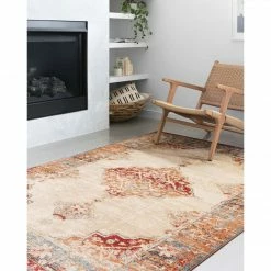 Loloi Isadora Rug 04 | Antique Ivory/Sunset