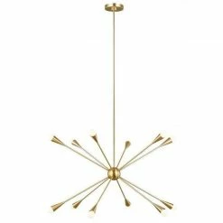 Generation Lighting Jax Pendant 12-Light | Burnished Brass