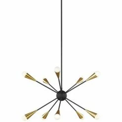 Generation Lighting Jax Pendant 10-Light | Midnight Black