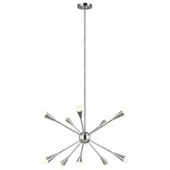 Generation Lighting Jax Pendant 10-Light | Polished Nickel