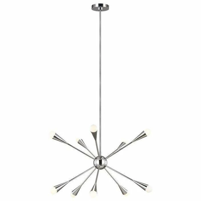Generation Lighting Jax Pendant 10-Light | Polished Nickel