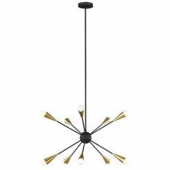 Generation Lighting Jax Pendant 10-Light | Midnight Black