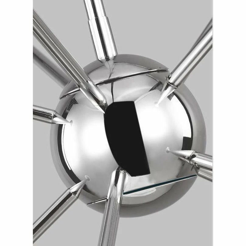 Generation Lighting Jax Pendant 10-Light | Polished Nickel