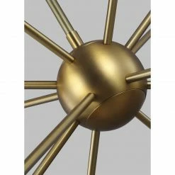 Generation Lighting Jax Pendant 12-Light | Burnished Brass