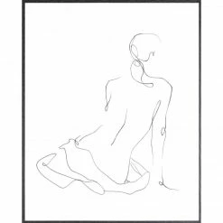 Celadon Wall Art + Mirrors Femme Contour I