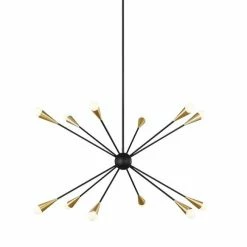 Generation Lighting Jax Pendant 12-Light | Midnight Black