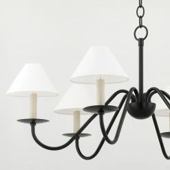 HVL - Mitzi Lenore Chandelier | Soft Black Lighting
