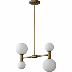Renwil Linear Luisana Pendant | Antique Brass