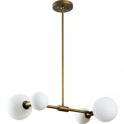 Renwil Linear Luisana Pendant | Antique Brass