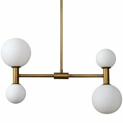 Renwil Linear Luisana Pendant | Antique Brass
