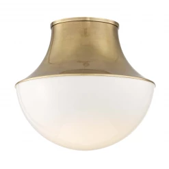 HVL - Hudson Valley Lettie Large Flush Mount | Aged Brass Flush Mounts