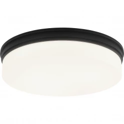 Matteo Lighting Circian LED Flush Mount (Large)| Matte Black