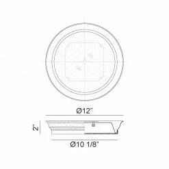 Matteo Lighting Jaxx LED Flush Mount (Small) | White/Chrome