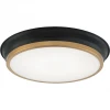 Matteo Lighting Jaxx LED Flush Mount (Large) | Black/Gold