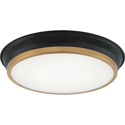 Matteo Lighting Jaxx LED Flush Mount (Large) | Black/Gold