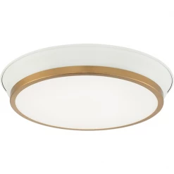 Matteo Lighting Jaxx LED Flush Mount (Large) | White/Gold