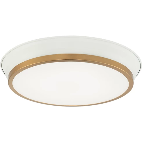Matteo Lighting Jaxx LED Flush Mount (Large) | White/Gold