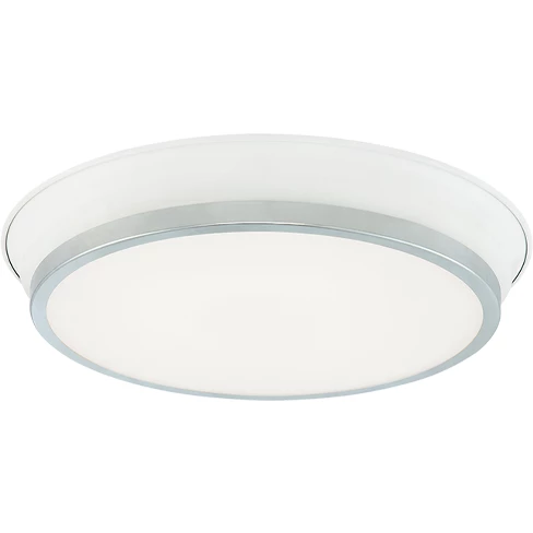 Matteo Lighting Jaxx LED Flush Mount (Large) | White/Chrome