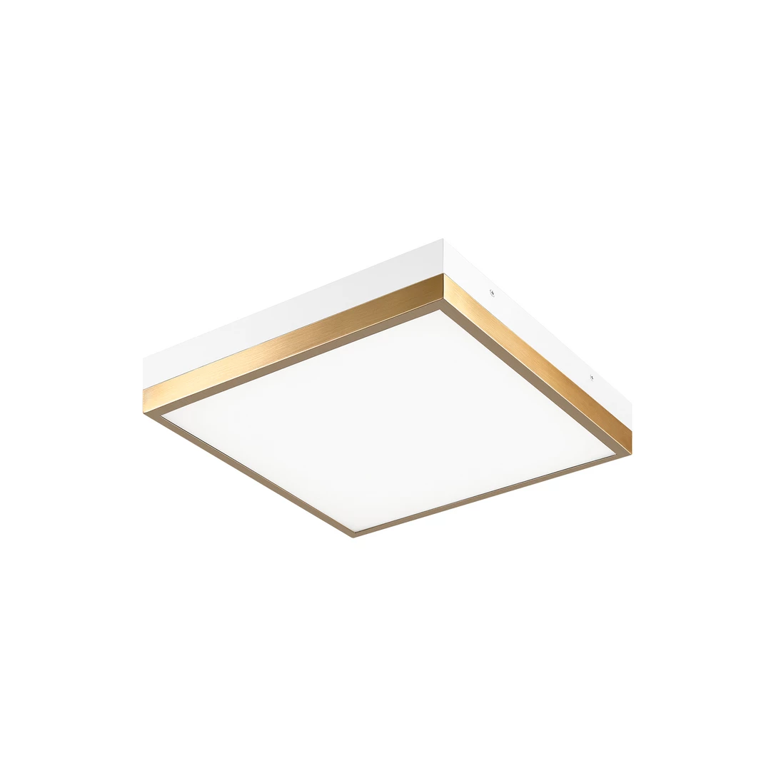 Matteo Lighting Tux LED 11" Flush Mount | White/Gold